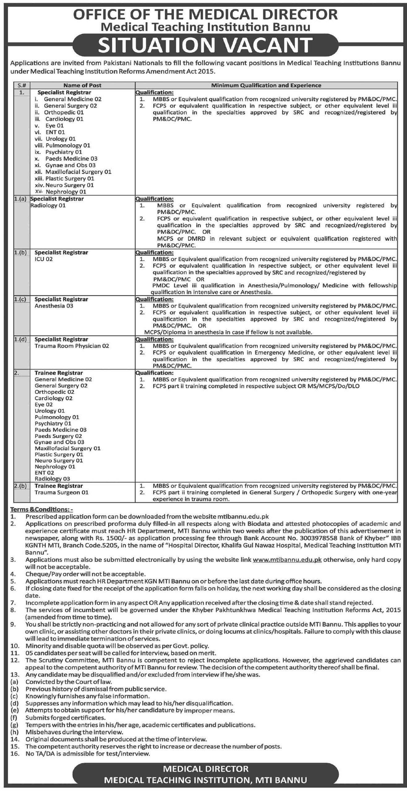 Medical Teaching Institution Jobs 