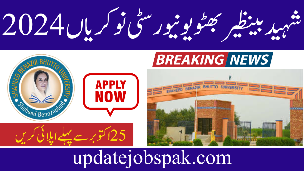 Shaheed Benazir Bhutto University SBBU Jobs 2024