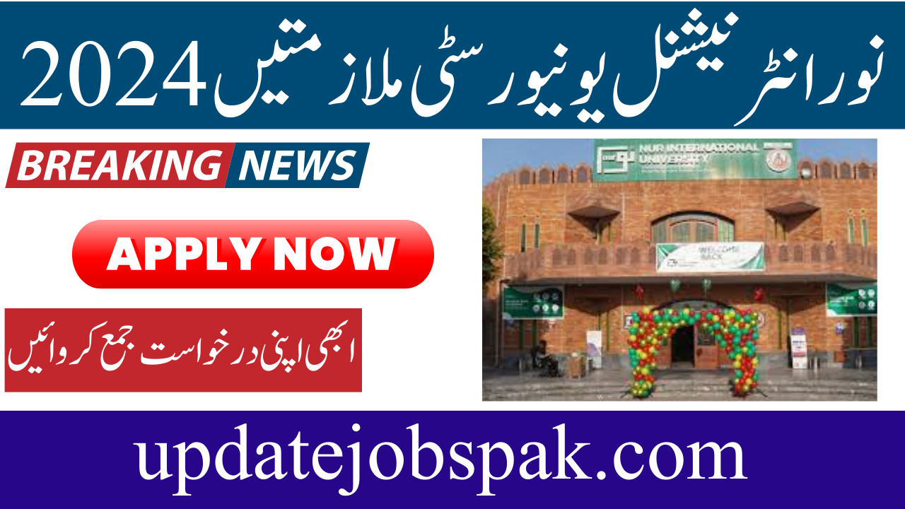 NUR International University Jobs 2024